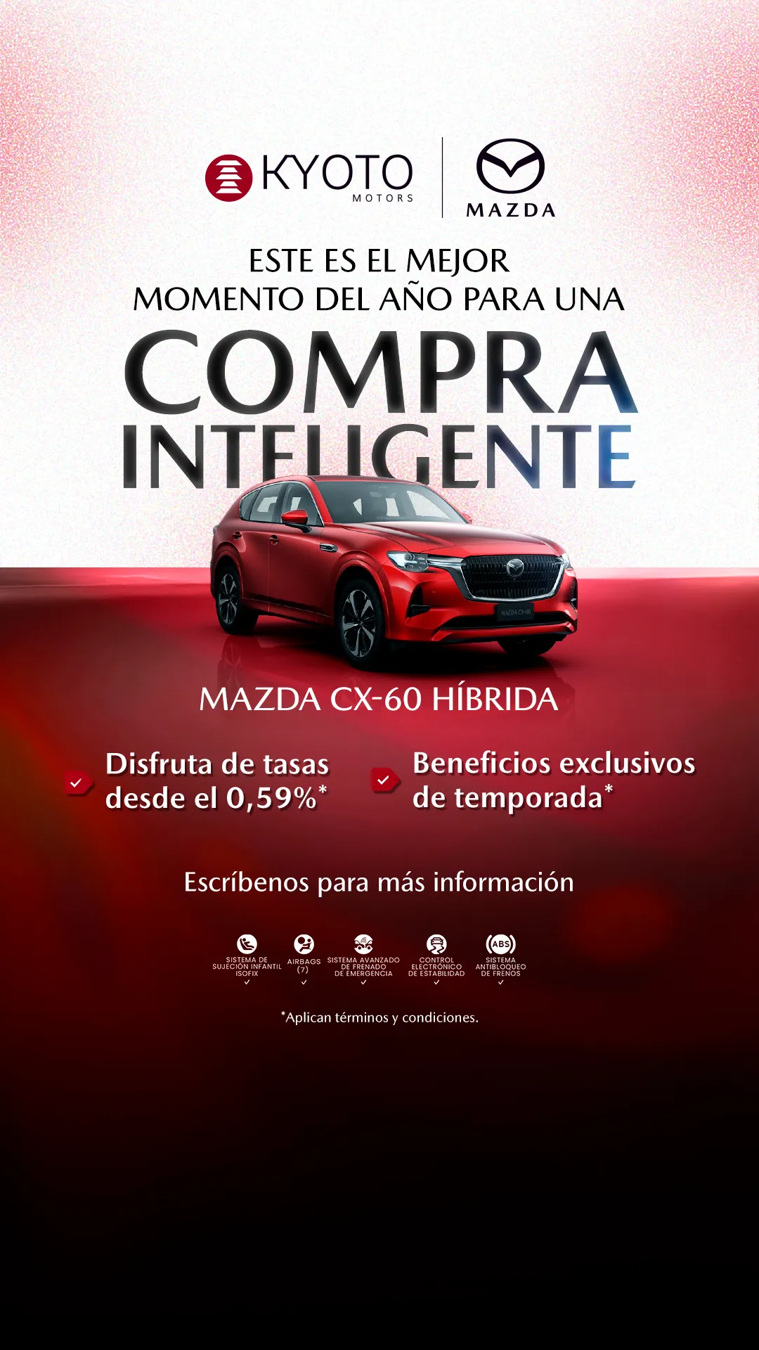 Reel Campaña Enero-Febrero – CX-60 HÍBRIDA - Expertos en vehículos Mazda - Kyoto Motors - Home