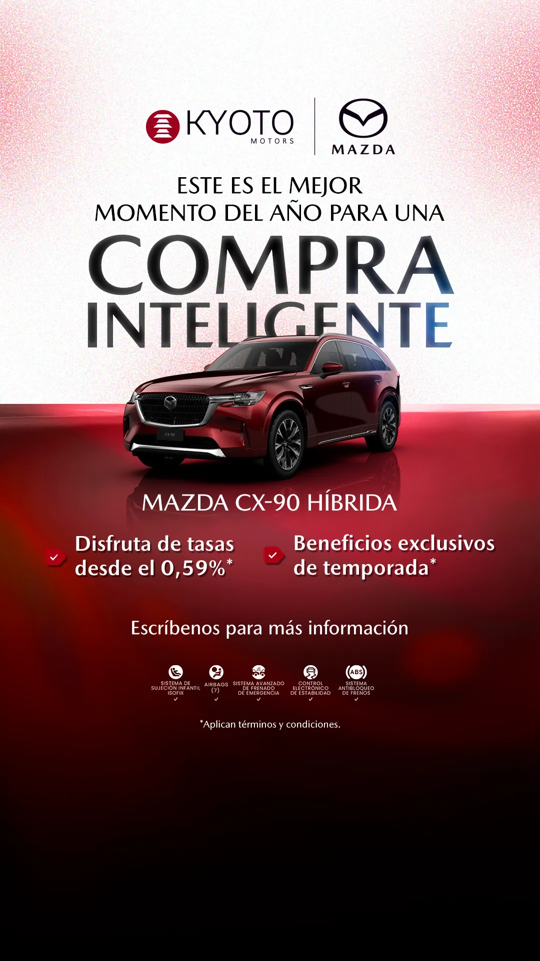 Reel Campaña Enero-Febrero – CX-90 HÍBRIDA - Expertos en vehículos Mazda - Kyoto Motors - Home